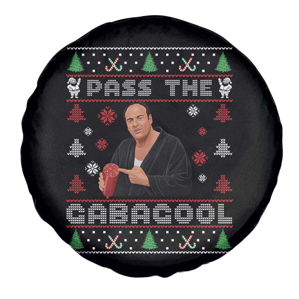 Pass The Gabagool Ugly Christmas Spare Tire Cover Retro TV Show Funny - Wonder Print Shop