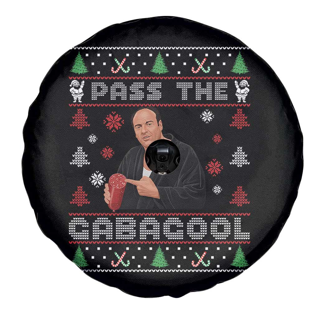Pass The Gabagool Ugly Christmas Spare Tire Cover Retro TV Show Funny - Wonder Print Shop