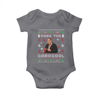 Pass The Gabagool Ugly Christmas Baby Onesie Retro TV Show Funny - Wonder Print Shop