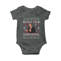 Pass The Gabagool Ugly Christmas Baby Onesie Retro TV Show Funny - Wonder Print Shop