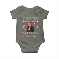 Pass The Gabagool Ugly Christmas Baby Onesie Retro TV Show Funny - Wonder Print Shop