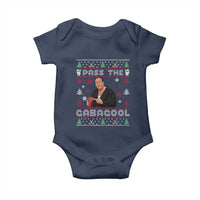 Pass The Gabagool Ugly Christmas Baby Onesie Retro TV Show Funny - Wonder Print Shop