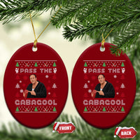 Pass The Gabagool Ugly Christmas Ceramic Ornament Retro TV Show Funny - Wonder Print Shop