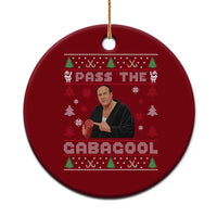Pass The Gabagool Ugly Christmas Ceramic Ornament Retro TV Show Funny - Wonder Print Shop