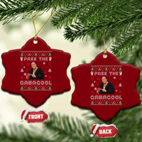 Pass The Gabagool Ugly Christmas Ceramic Ornament Retro TV Show Funny - Wonder Print Shop