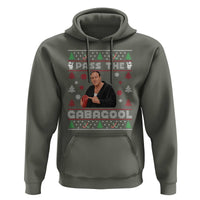 Pass The Gabagool Ugly Christmas Hoodie Retro TV Show Funny - Wonder Print Shop