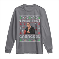Pass The Gabagool Ugly Christmas Long Sleeve Shirt Retro TV Show Funny - Wonder Print Shop