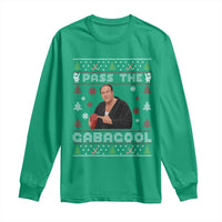 Pass The Gabagool Ugly Christmas Long Sleeve Shirt Retro TV Show Funny - Wonder Print Shop