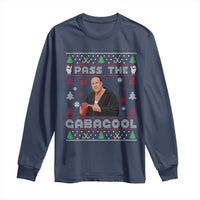 Pass The Gabagool Ugly Christmas Long Sleeve Shirt Retro TV Show Funny - Wonder Print Shop
