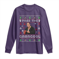 Pass The Gabagool Ugly Christmas Long Sleeve Shirt Retro TV Show Funny - Wonder Print Shop