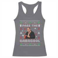 Pass The Gabagool Ugly Christmas Racerback Tank Top Retro TV Show Funny - Wonder Print Shop