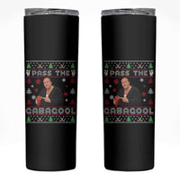 Pass The Gabagool Ugly Christmas Skinny Tumbler Retro TV Show Funny - Wonder Print Shop