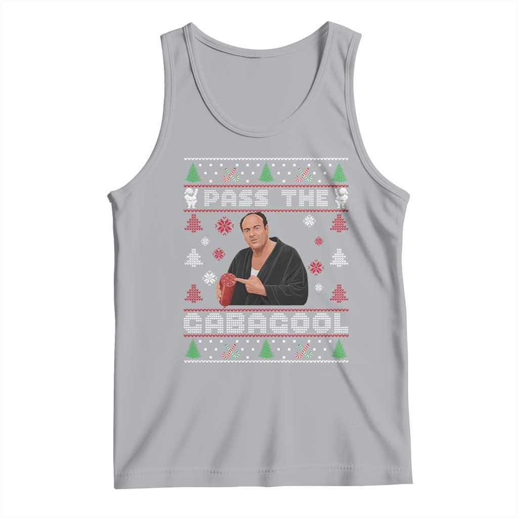 Pass The Gabagool Ugly Christmas Tank Top Retro TV Show Funny - Wonder Print Shop