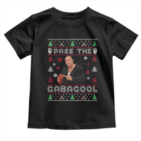 Pass The Gabagool Ugly Christmas Toddler T Shirt Retro TV Show Funny - Wonder Print Shop