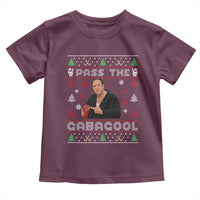 Pass The Gabagool Ugly Christmas Toddler T Shirt Retro TV Show Funny - Wonder Print Shop