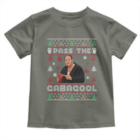 Pass The Gabagool Ugly Christmas Toddler T Shirt Retro TV Show Funny - Wonder Print Shop