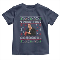 Pass The Gabagool Ugly Christmas Toddler T Shirt Retro TV Show Funny - Wonder Print Shop