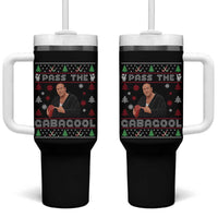 Pass The Gabagool Ugly Christmas Tumbler With Handle Retro TV Show Funny - Wonder Print Shop