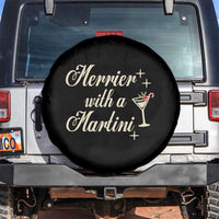 Merrier With a Martini Christmas Spare Tire Cover - Wonder Print Shop