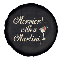 Merrier With a Martini Christmas Spare Tire Cover - Wonder Print Shop