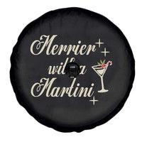 Merrier With a Martini Christmas Spare Tire Cover - Wonder Print Shop