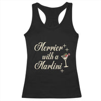 Merrier With a Martini Christmas Racerback Tank Top - Wonder Print Shop