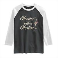 Merrier With a Martini Christmas Raglan Shirt - Wonder Print Shop