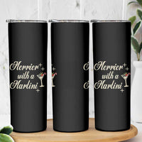 Merrier With a Martini Christmas Skinny Tumbler - Wonder Print Shop