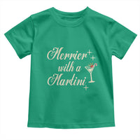 Merrier With a Martini Christmas Toddler T Shirt - Wonder Print Shop