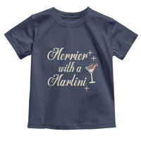 Merrier With a Martini Christmas Toddler T Shirt - Wonder Print Shop