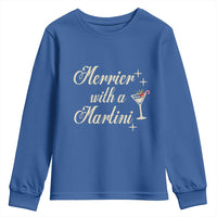 Merrier With a Martini Christmas Youth Sweatshirt - Wonder Print Shop