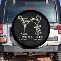 Christmas Cocktail Spare Tire Cover Merry Little Cocktail Espresso Martini - Wonder Print Shop