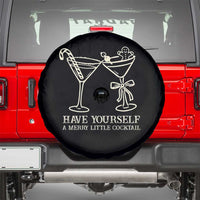 Christmas Cocktail Spare Tire Cover Merry Little Cocktail Espresso Martini - Wonder Print Shop
