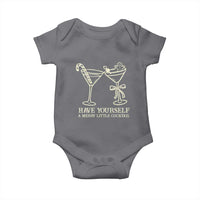 Christmas Cocktail Baby Onesie Merry Little Cocktail Espresso Martini - Wonder Print Shop