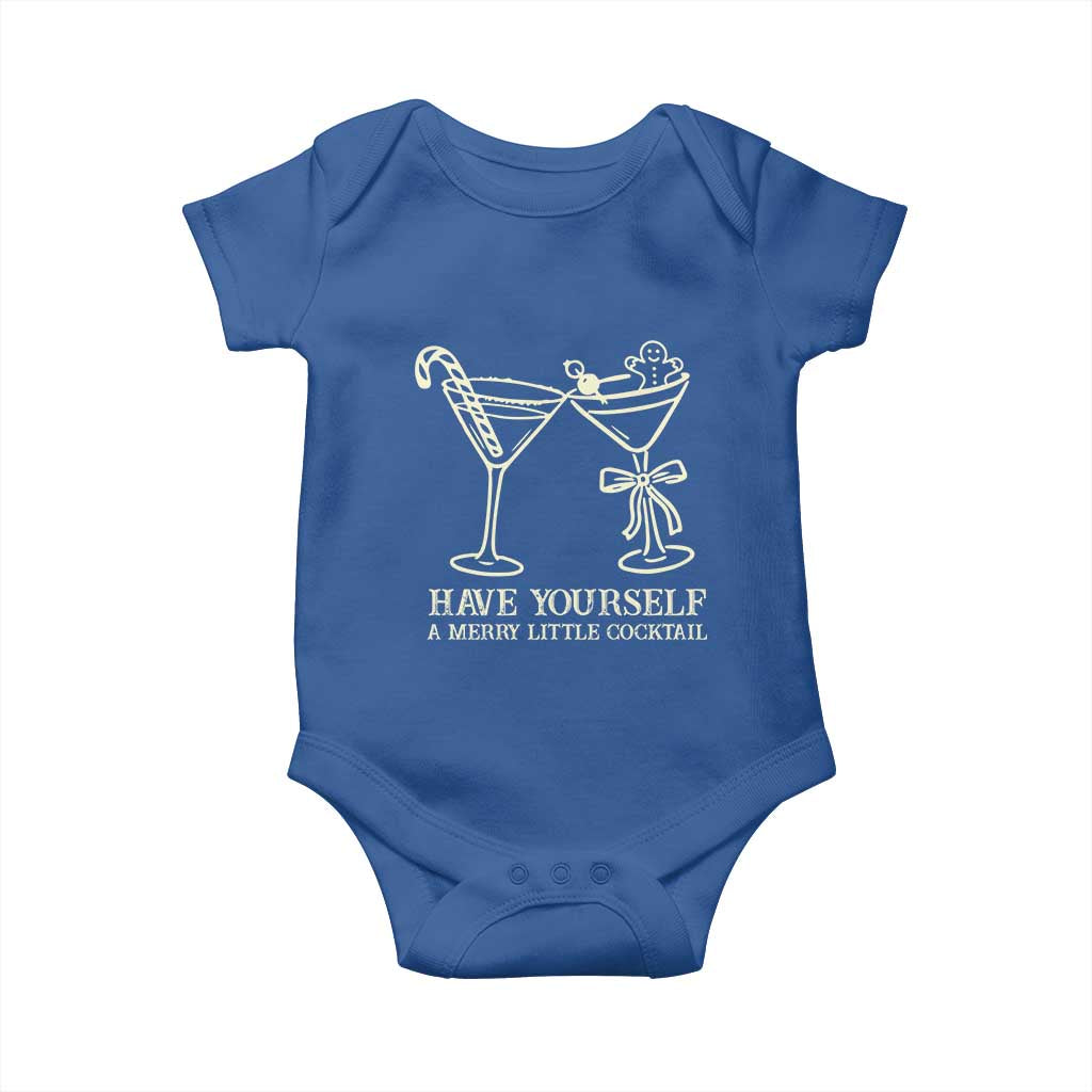 Christmas Cocktail Baby Onesie Merry Little Cocktail Espresso Martini - Wonder Print Shop