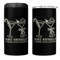 Christmas Cocktail 4 in 1 Can Cooler Tumbler Merry Little Cocktail Espresso Martini - Wonder Print Shop