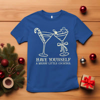 Christmas Cocktail T Shirt Merry Little Cocktail Espresso Martini - Wonder Print Shop