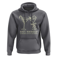 Christmas Cocktail Hoodie Merry Little Cocktail Espresso Martini - Wonder Print Shop