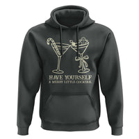 Christmas Cocktail Hoodie Merry Little Cocktail Espresso Martini - Wonder Print Shop