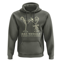 Christmas Cocktail Hoodie Merry Little Cocktail Espresso Martini - Wonder Print Shop
