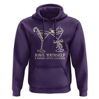 Christmas Cocktail Hoodie Merry Little Cocktail Espresso Martini - Wonder Print Shop