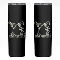 Christmas Cocktail Skinny Tumbler Merry Little Cocktail Espresso Martini - Wonder Print Shop