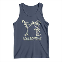 Christmas Cocktail Tank Top Merry Little Cocktail Espresso Martini - Wonder Print Shop