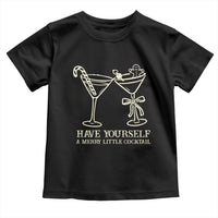 Christmas Cocktail Toddler T Shirt Merry Little Cocktail Espresso Martini - Wonder Print Shop