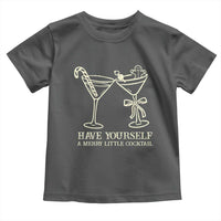 Christmas Cocktail Toddler T Shirt Merry Little Cocktail Espresso Martini - Wonder Print Shop