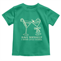 Christmas Cocktail Toddler T Shirt Merry Little Cocktail Espresso Martini - Wonder Print Shop