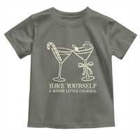 Christmas Cocktail Toddler T Shirt Merry Little Cocktail Espresso Martini - Wonder Print Shop