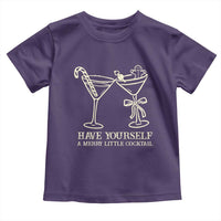 Christmas Cocktail Toddler T Shirt Merry Little Cocktail Espresso Martini - Wonder Print Shop