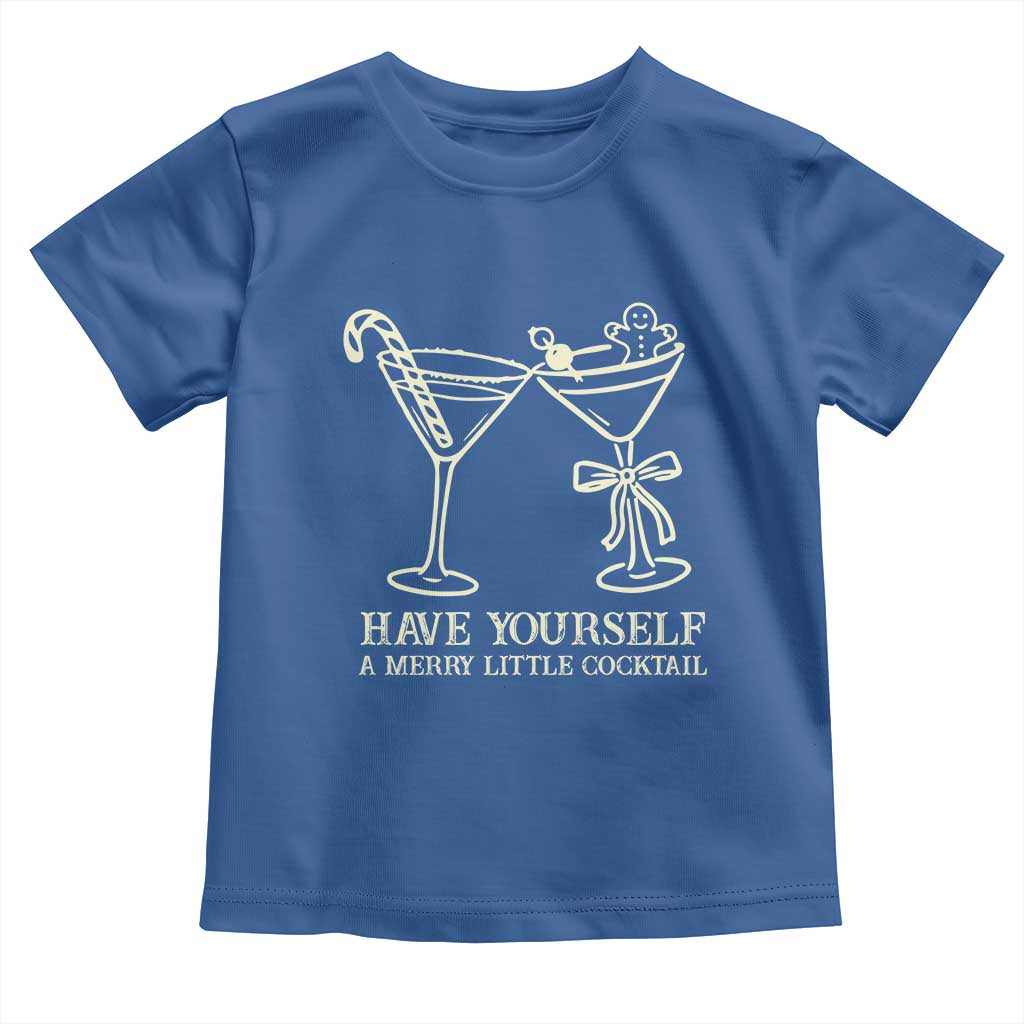 Christmas Cocktail Toddler T Shirt Merry Little Cocktail Espresso Martini - Wonder Print Shop