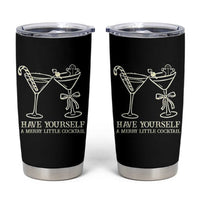 Christmas Cocktail Tumbler Cup Merry Little Cocktail Espresso Martini - Wonder Print Shop